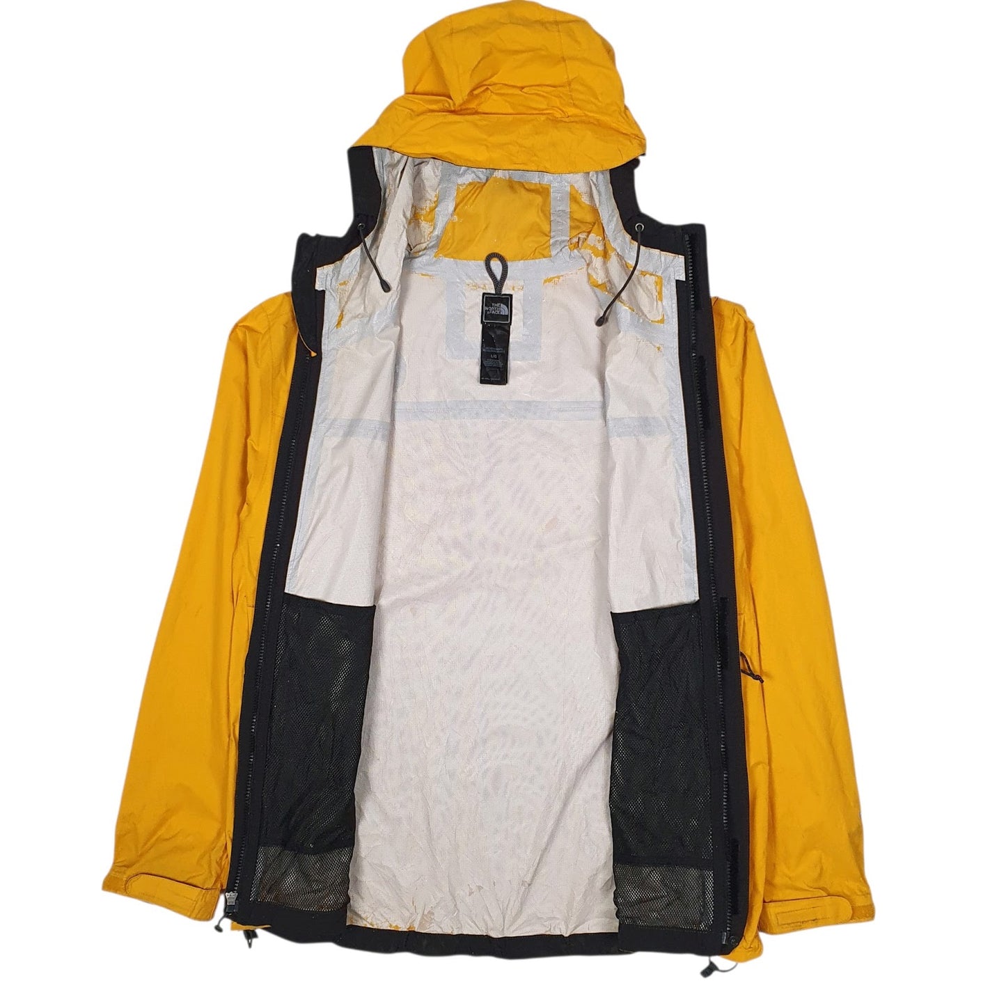 Mens Yellow The North Face Hyvent  Coat