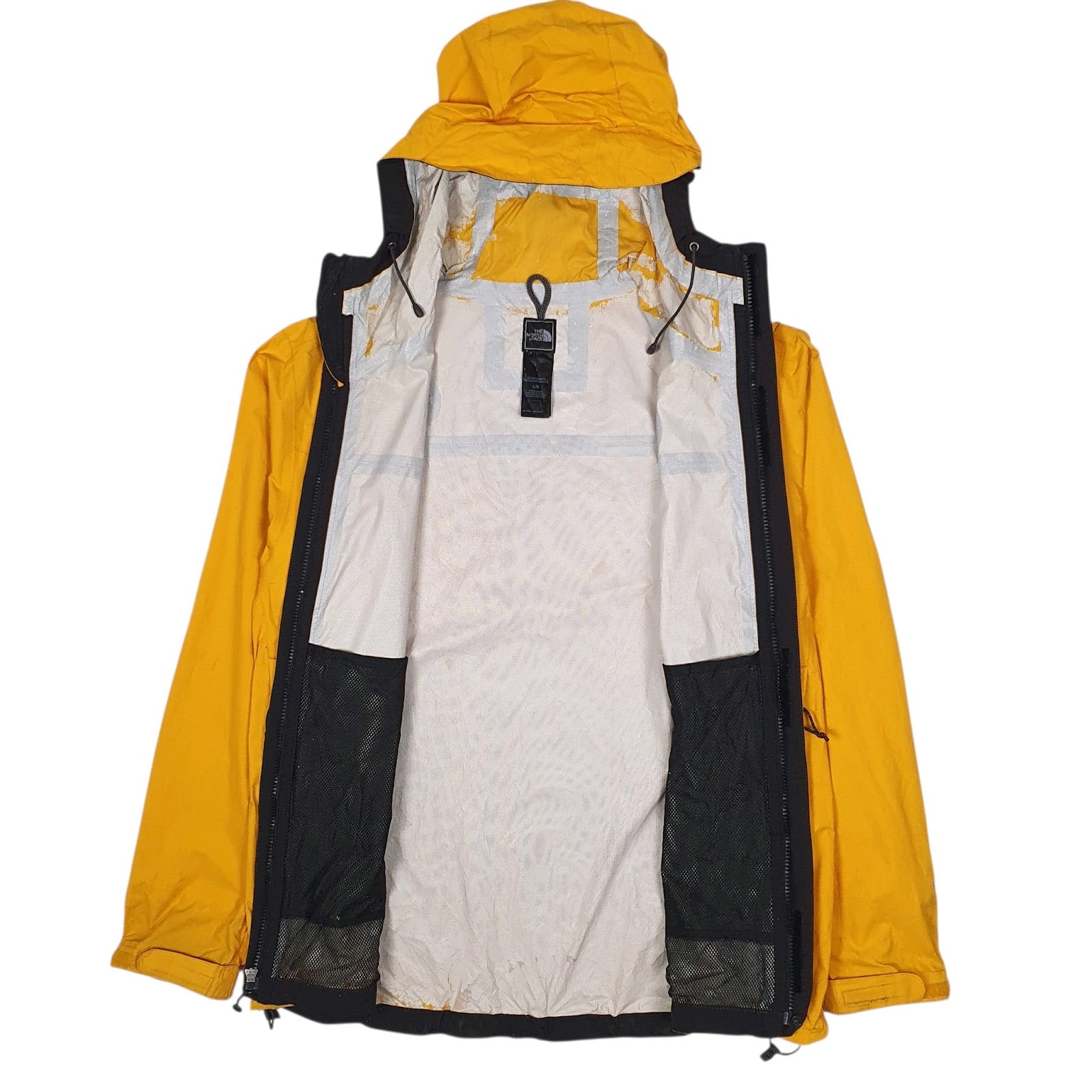 Mens Yellow The North Face Hyvent  Coat