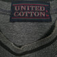 Mens Grey United Cotton Spellout  T Shirt