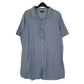 Womens Blue Smile Land  Short Sleeve Shirt