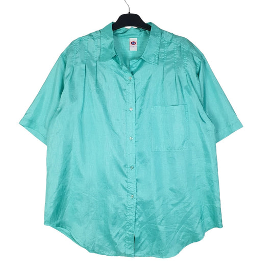 Womens Green C&A  Short Sleeve Shirt
