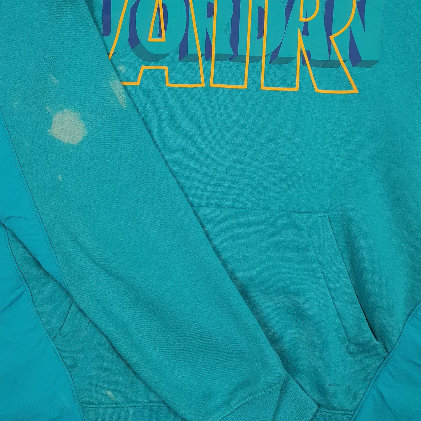 Mens Blue Air Jordan Spellout Hoodie Jumper