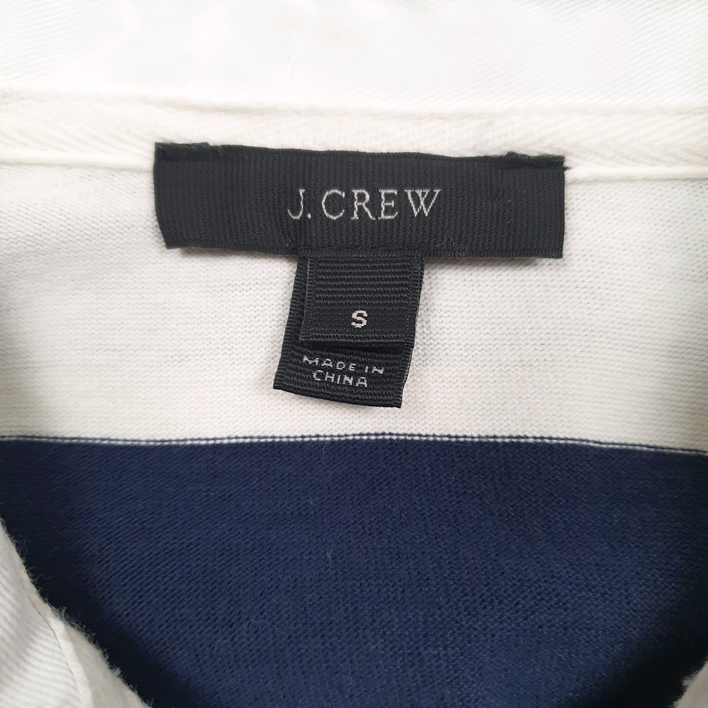 Mens White J Crew Rugby  Polo Shirt