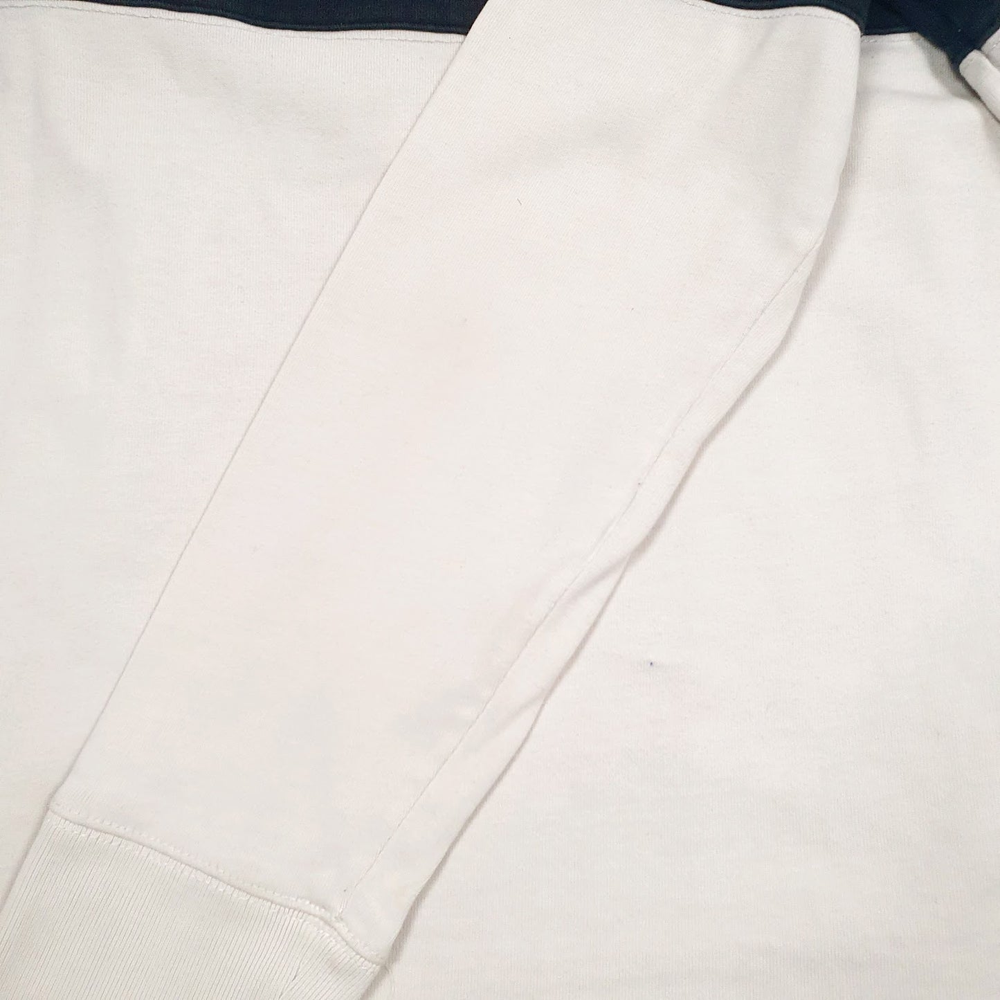 Mens White Express Rugby Crewneck Polo Shirt