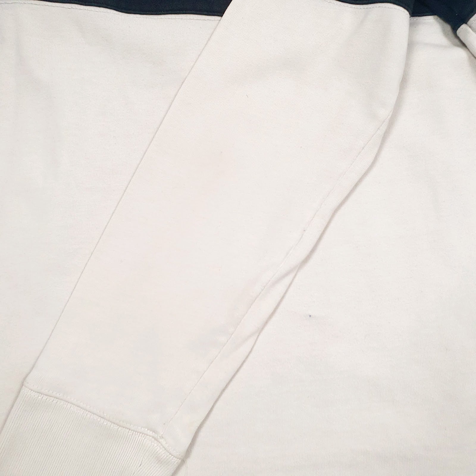 Mens White Express Rugby Crewneck Polo Shirt