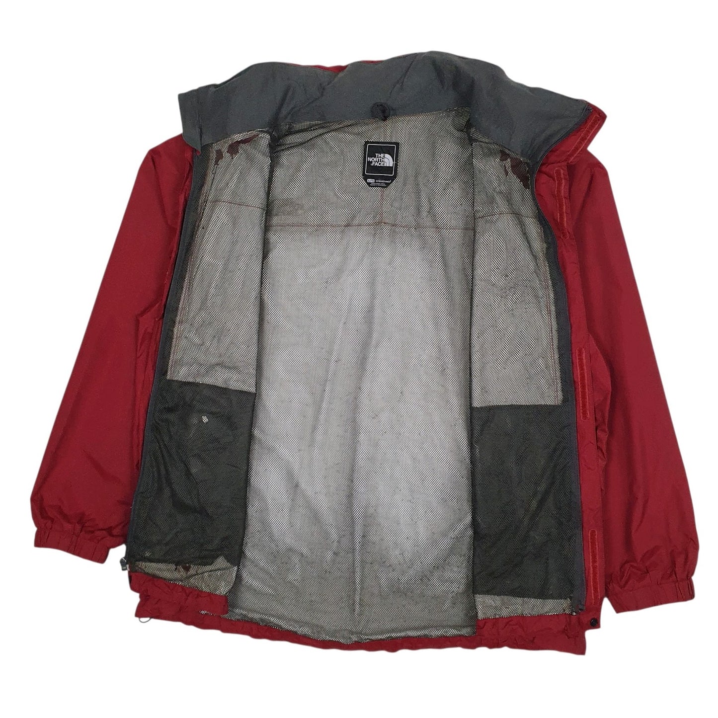 Mens Red The North Face Hyvent  Coat