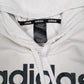 Womens White Adidas  Hoodie Jumper