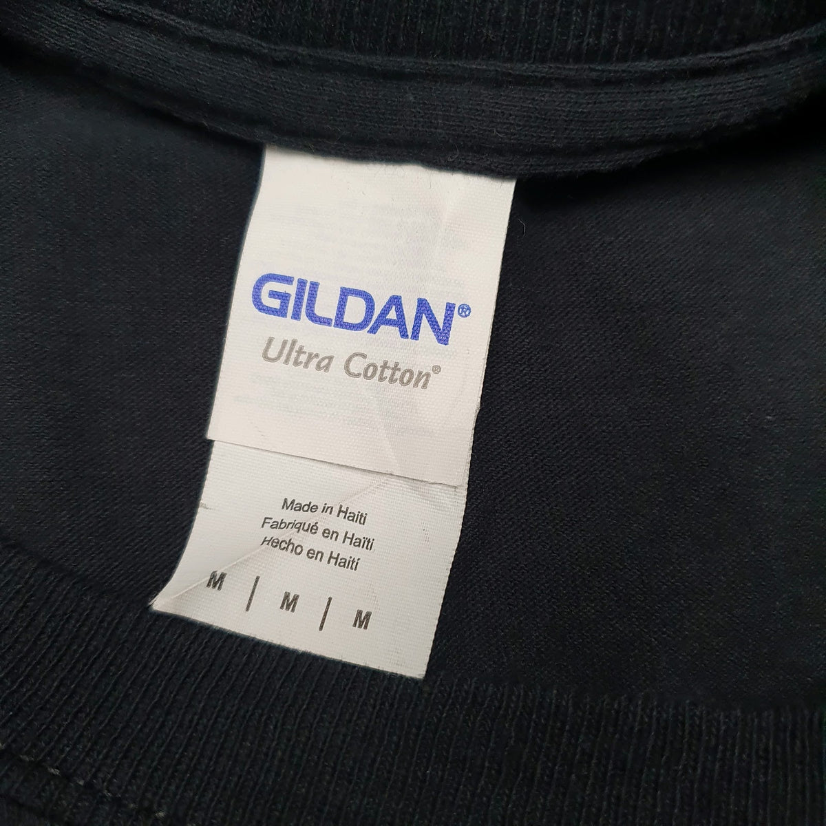 Mens Black Gildan   T Shirt