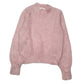 Womens Pink Earth Fluffy Crewneck Jumper