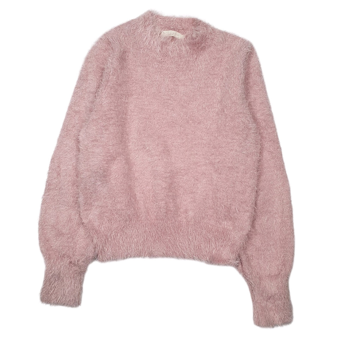 Womens Pink Earth Fluffy Crewneck Jumper