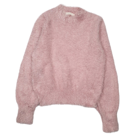 Womens Pink Earth Fluffy Crewneck Jumper