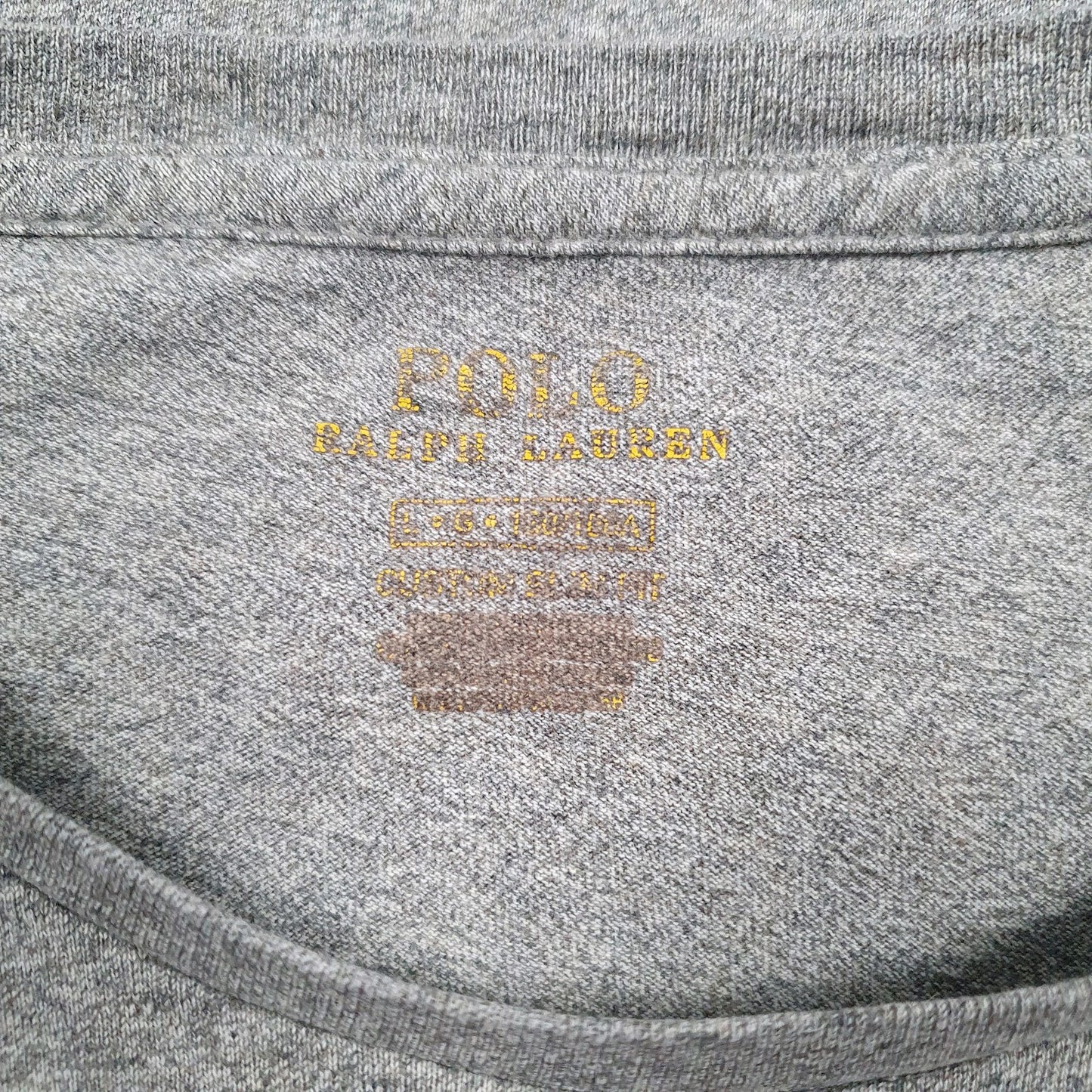 Mens Grey Polo Ralph Lauren   T Shirt