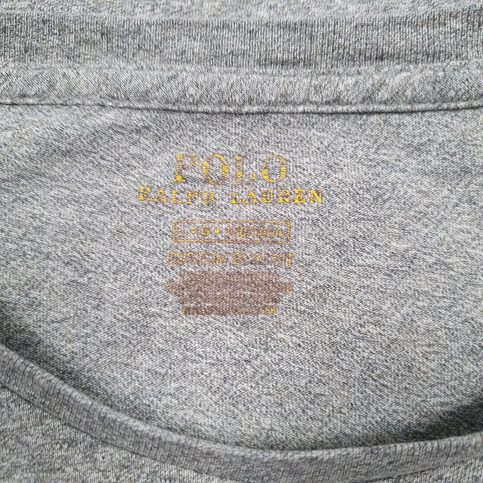 Mens Grey Polo Ralph Lauren   T Shirt