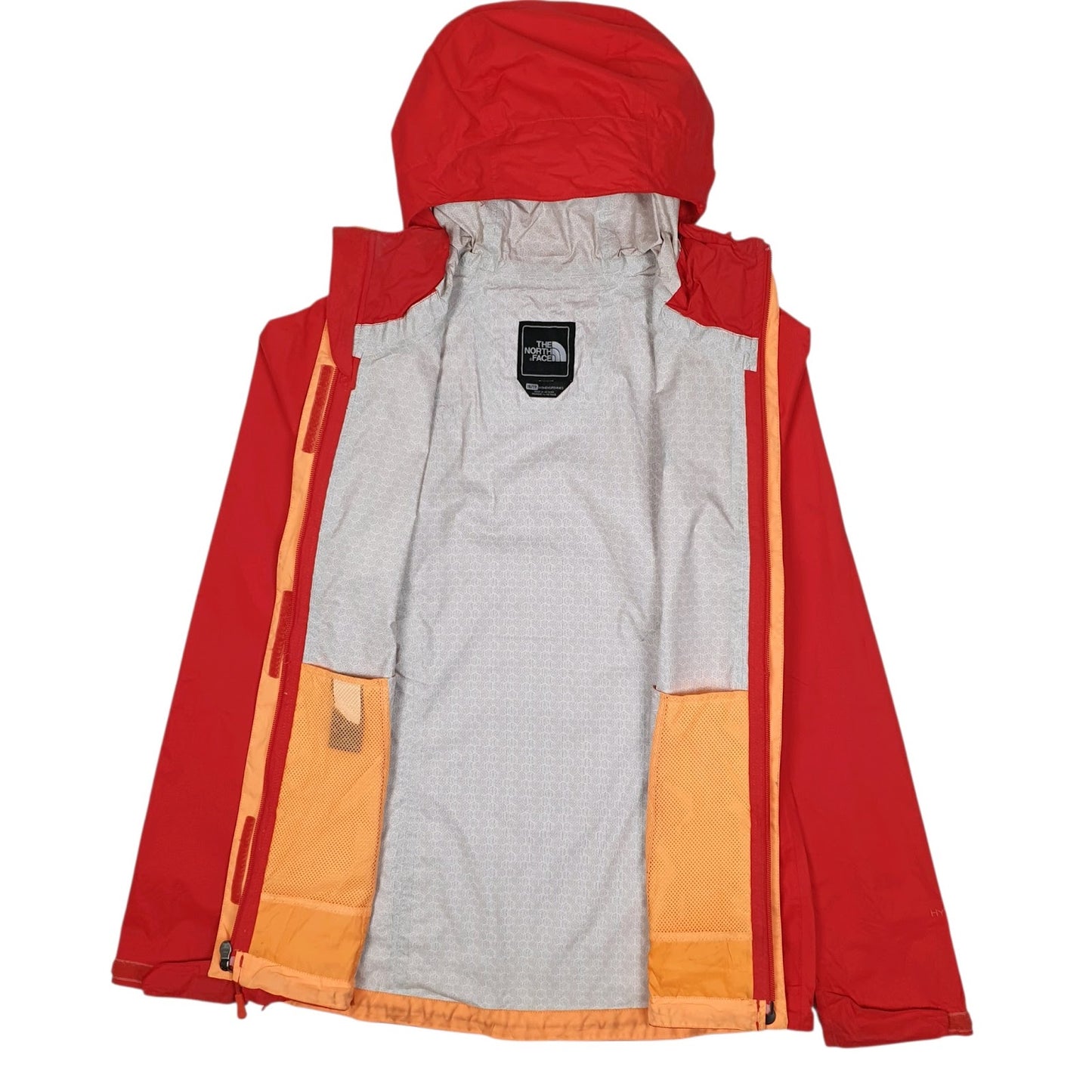 Womens Red The North Face Hyvent Hoodie Coat