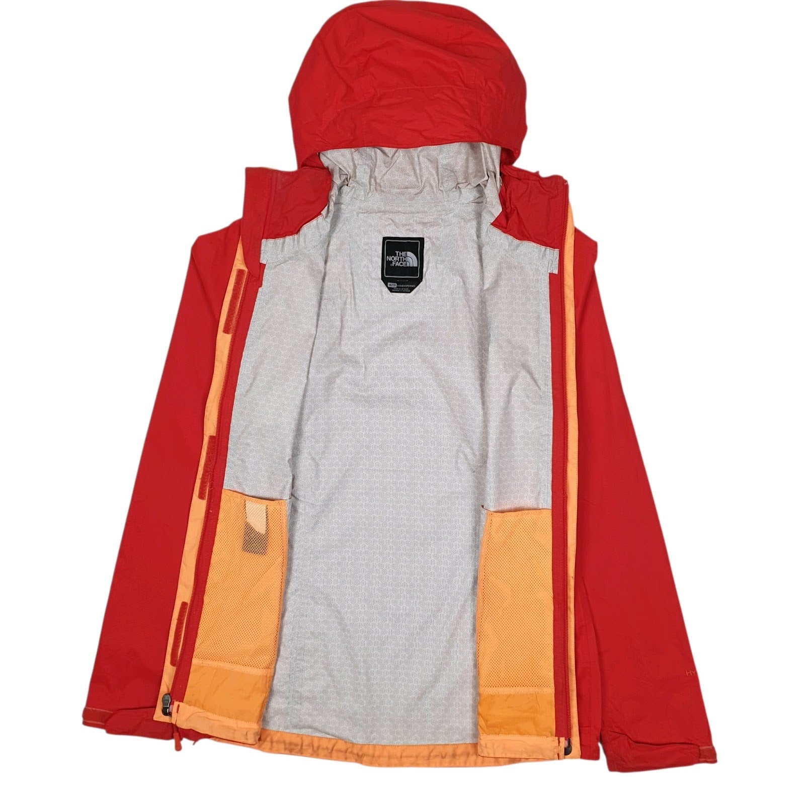 Womens Red The North Face Hyvent Hoodie Coat
