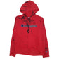 Mens Red Champion Spellout Hoodie Jumper