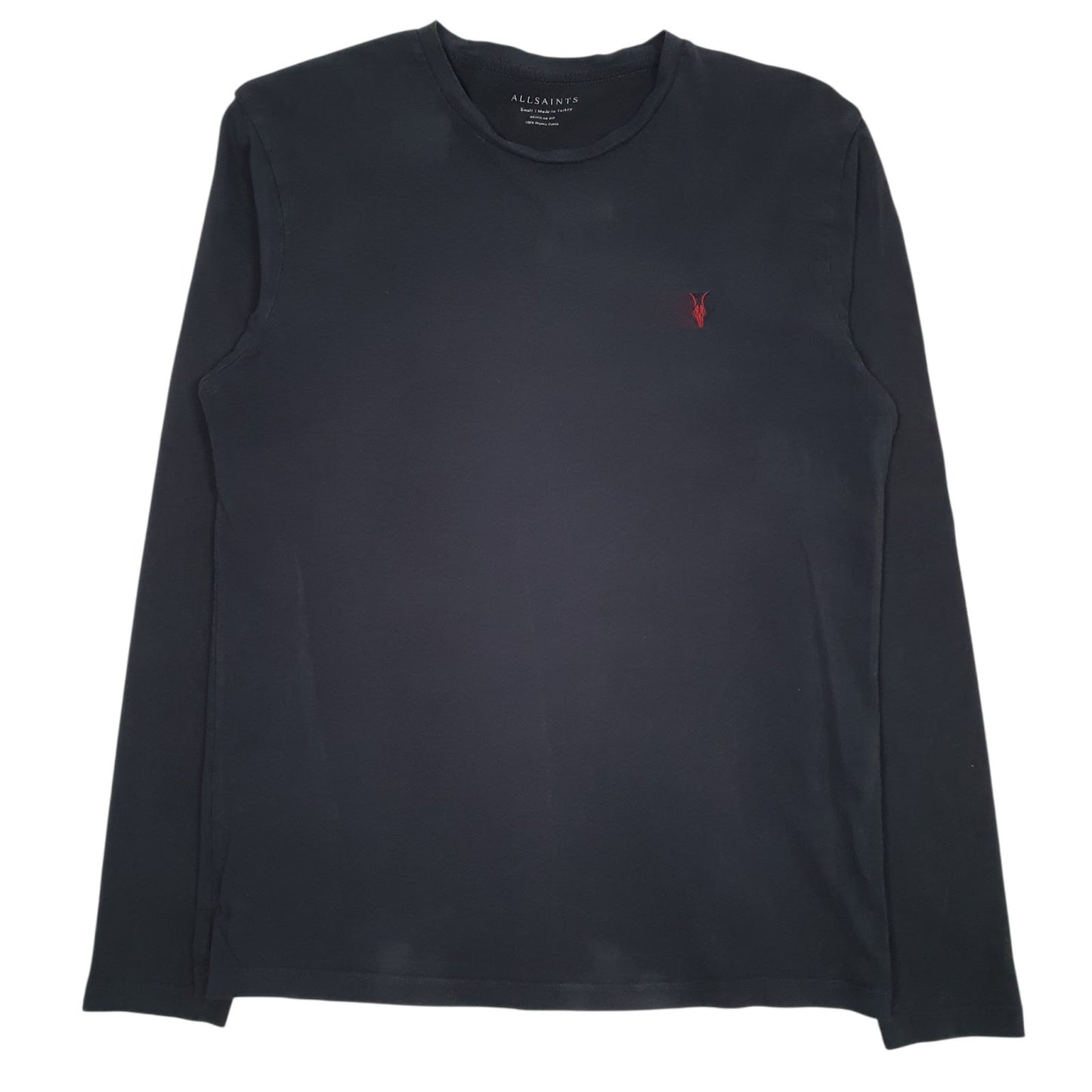Mens Black All Saints  Long Sleeve T Shirt