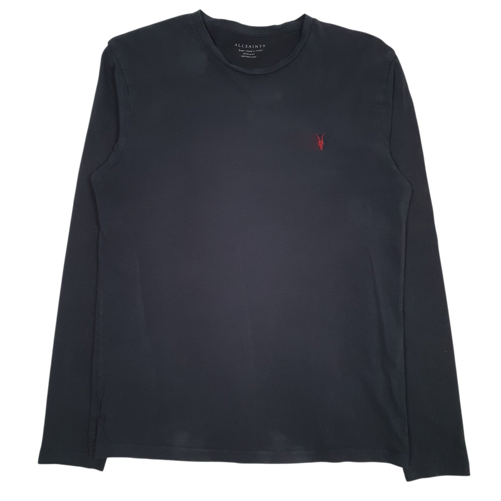 Mens Black All Saints  Long Sleeve T Shirt