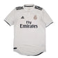 Mens White Adidas Real Madrid FC Football Jersey 2018-19 Short Sleeve T Shirt
