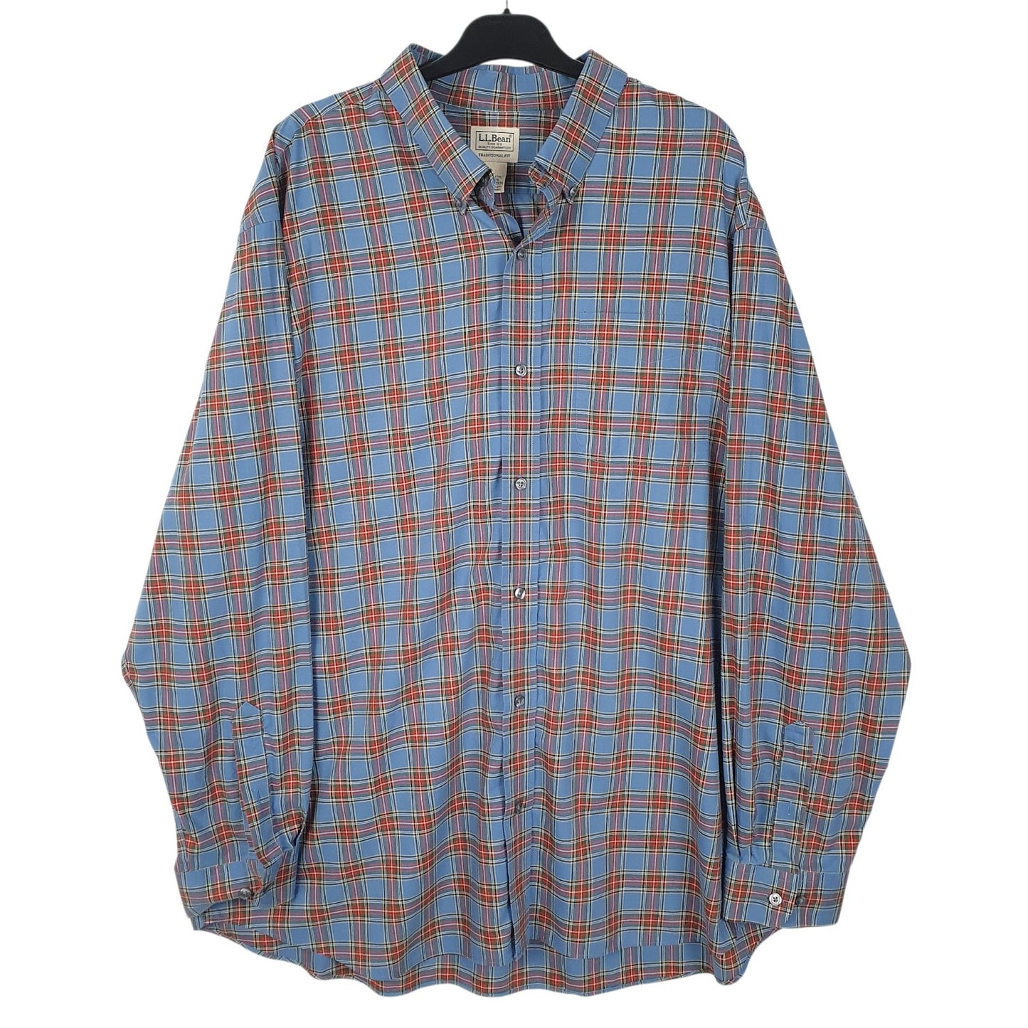 Mens Blue L.L.Bean  Long Sleeve Shirt