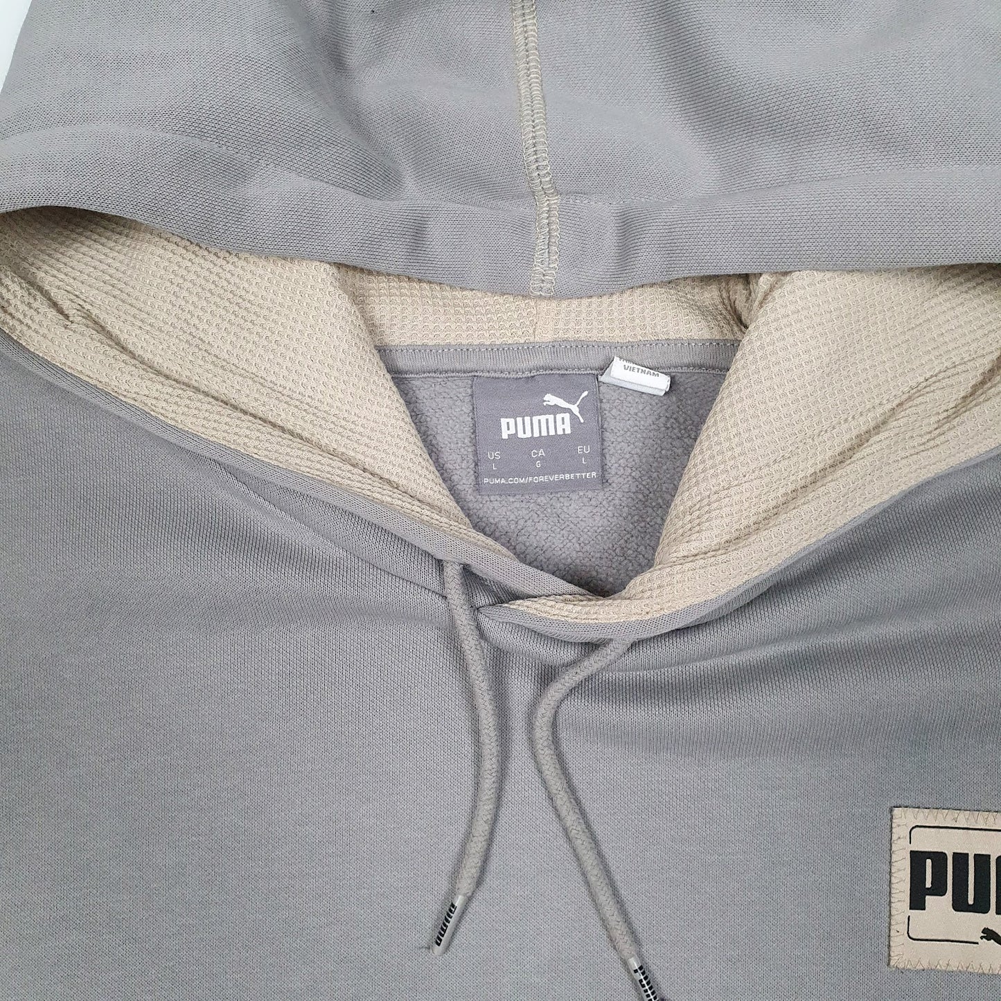 Mens Grey Puma  Hoodie Jumper