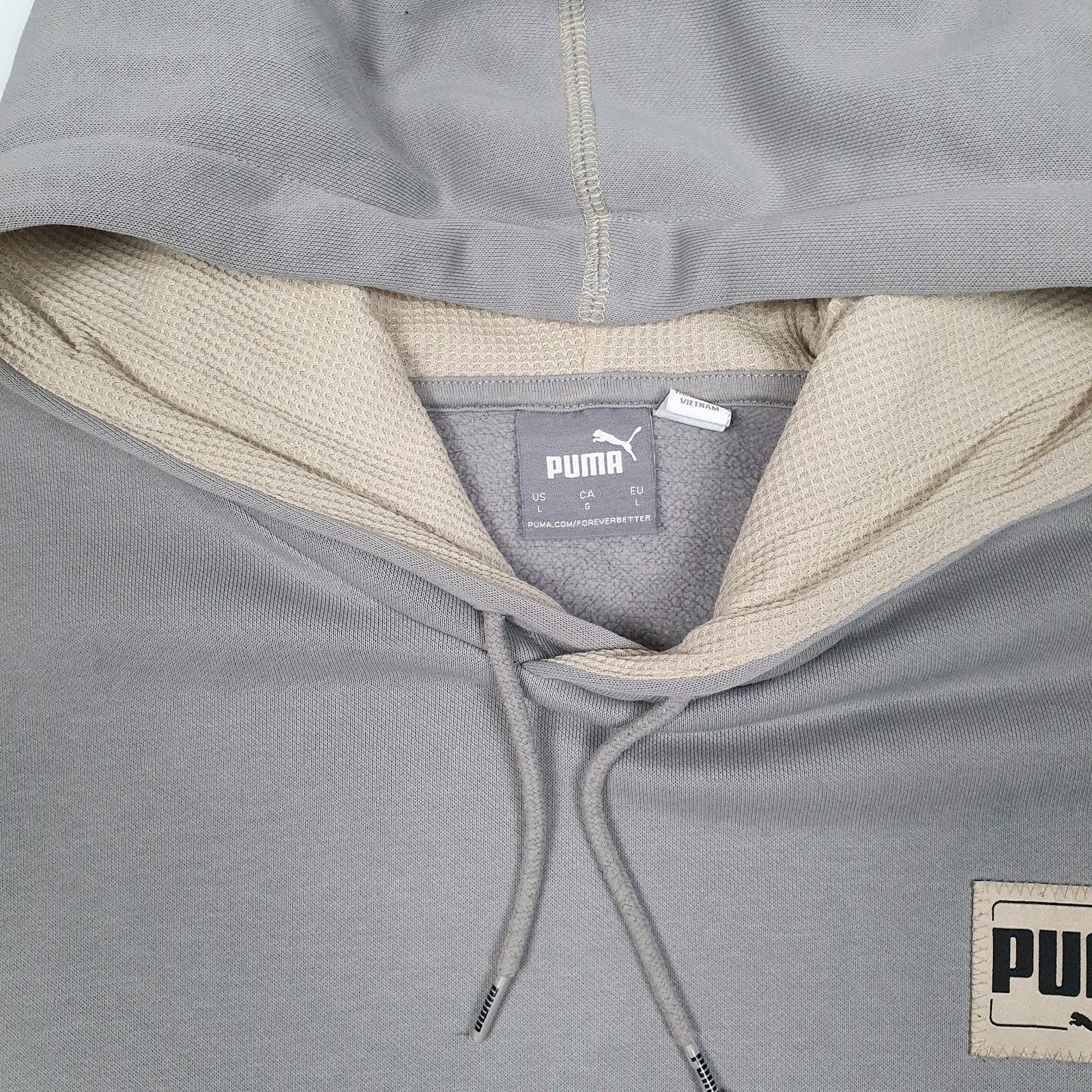 Mens Grey Puma  Hoodie Jumper