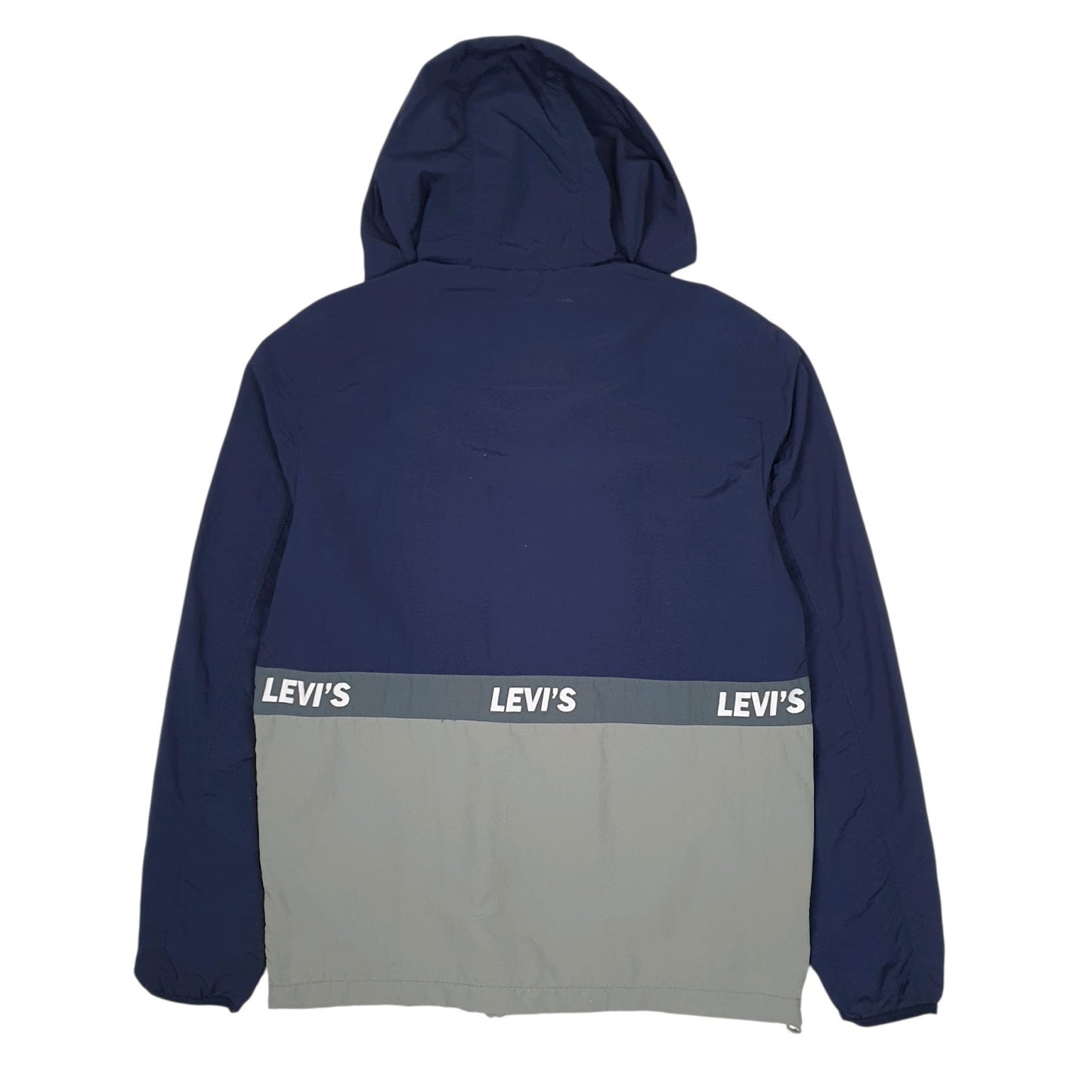 Mens Navy Levis Pullover Hoodie  Coat