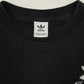 Womens Black Adidas  Crewneck Jumper