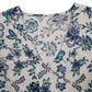 Womens Blue Bonmarche Floral Blouse  T Shirt