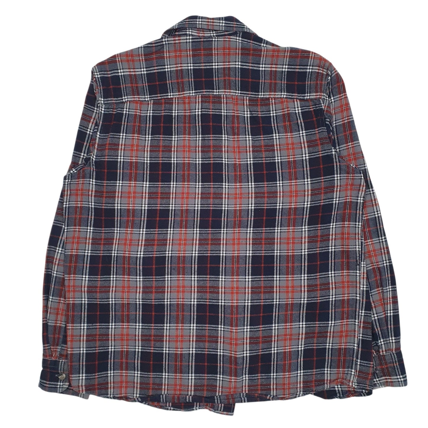 Mens Grey Red Head Flannel  Shirt