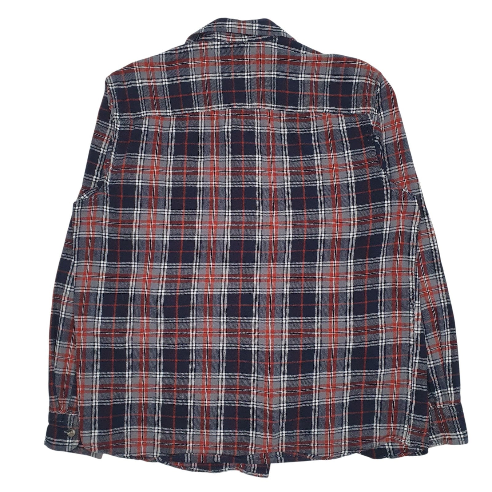 Mens Grey Red Head Flannel  Shirt