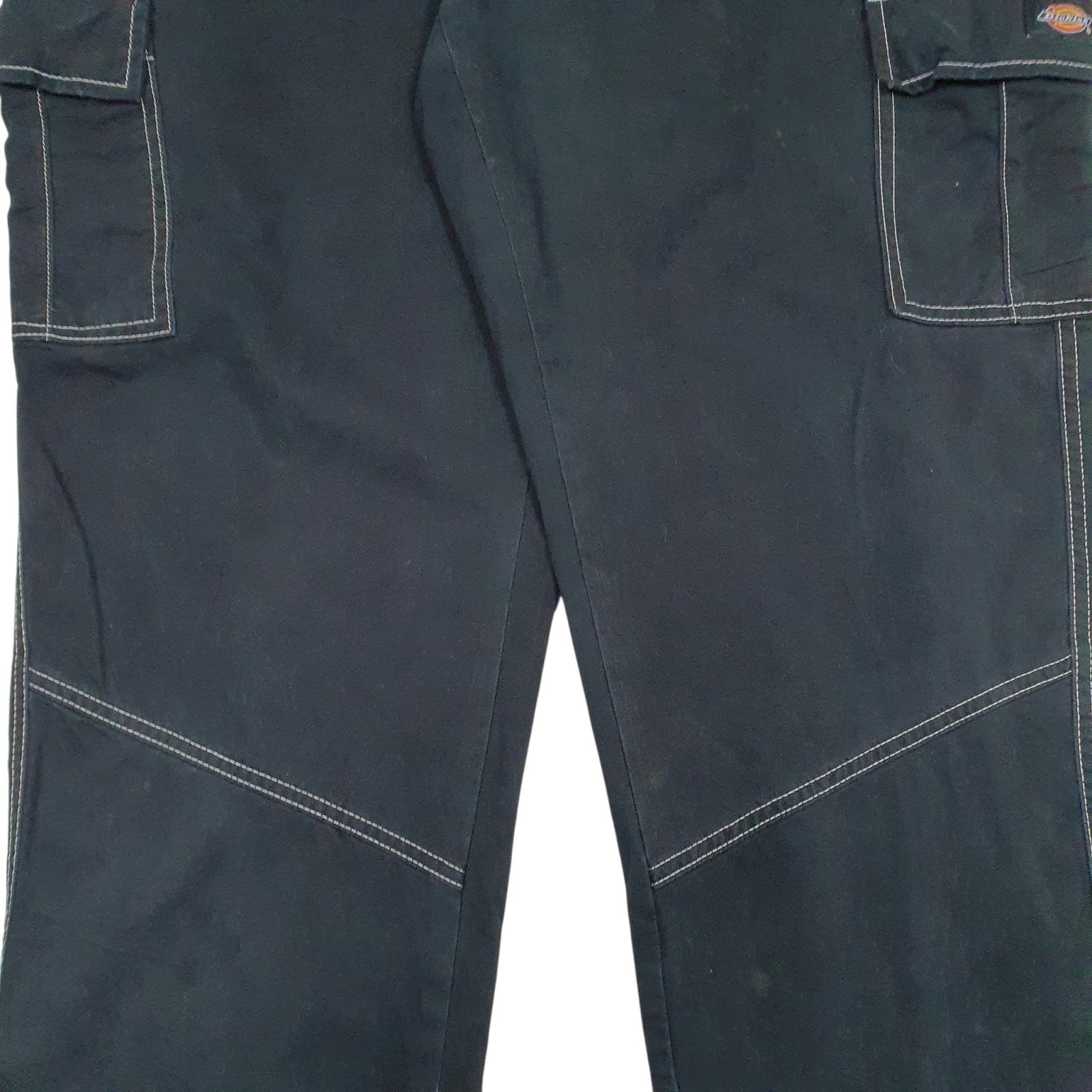Mens Black Dickies Cargo  Trousers