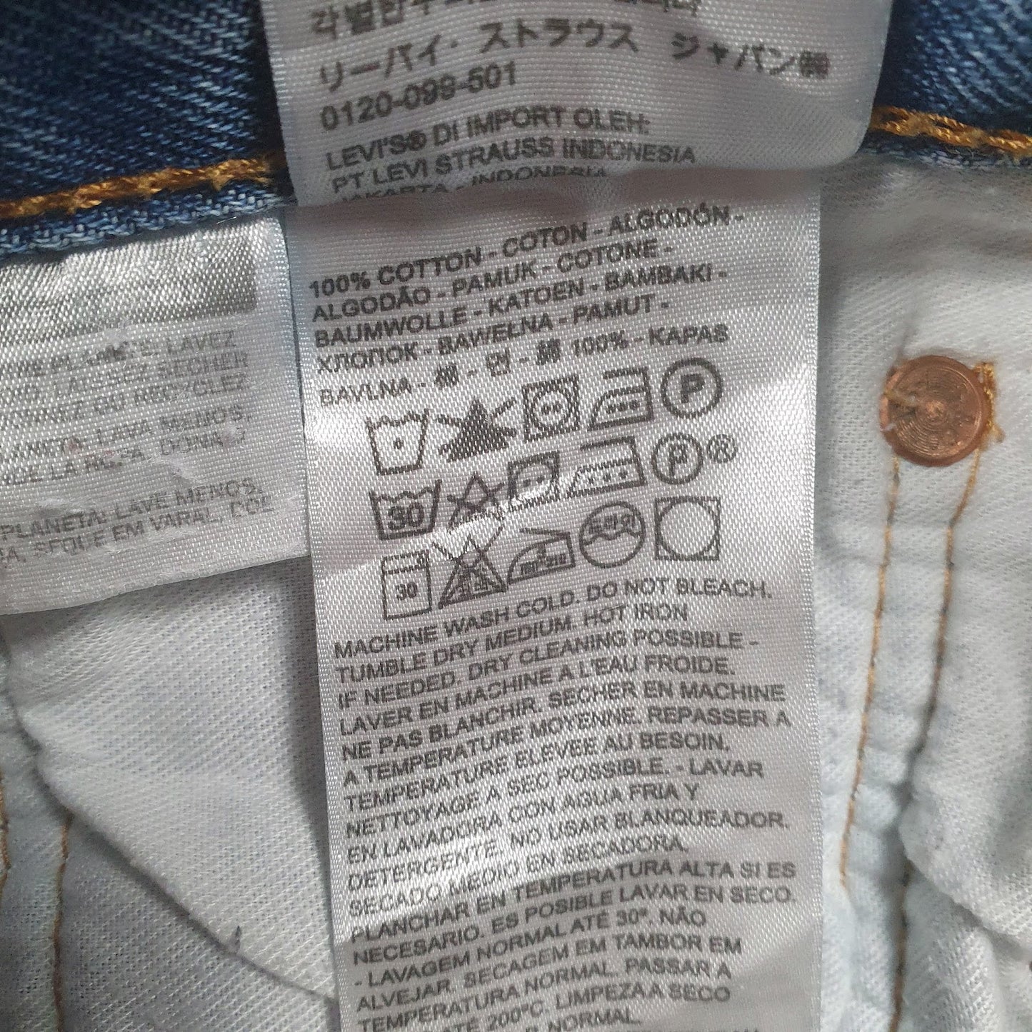 Mens Blue Levis   Jeans