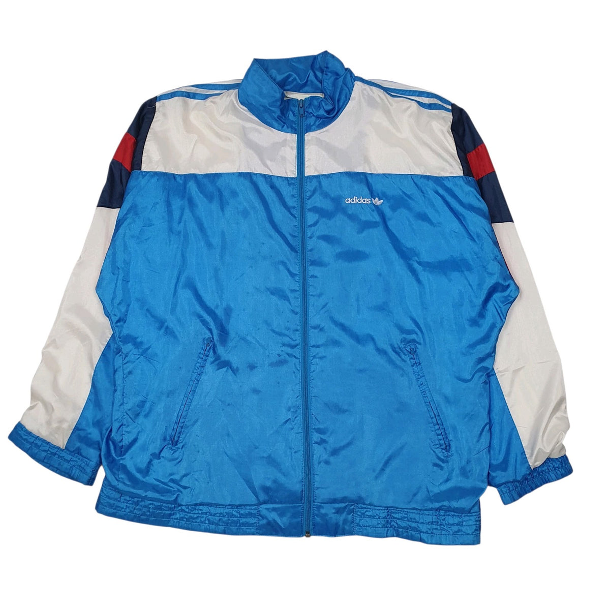 Mens Blue Adidas Vintage 90s  Coat