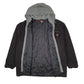 Mens Black Wrangler Windbreaker Chore Hoodie  Coat
