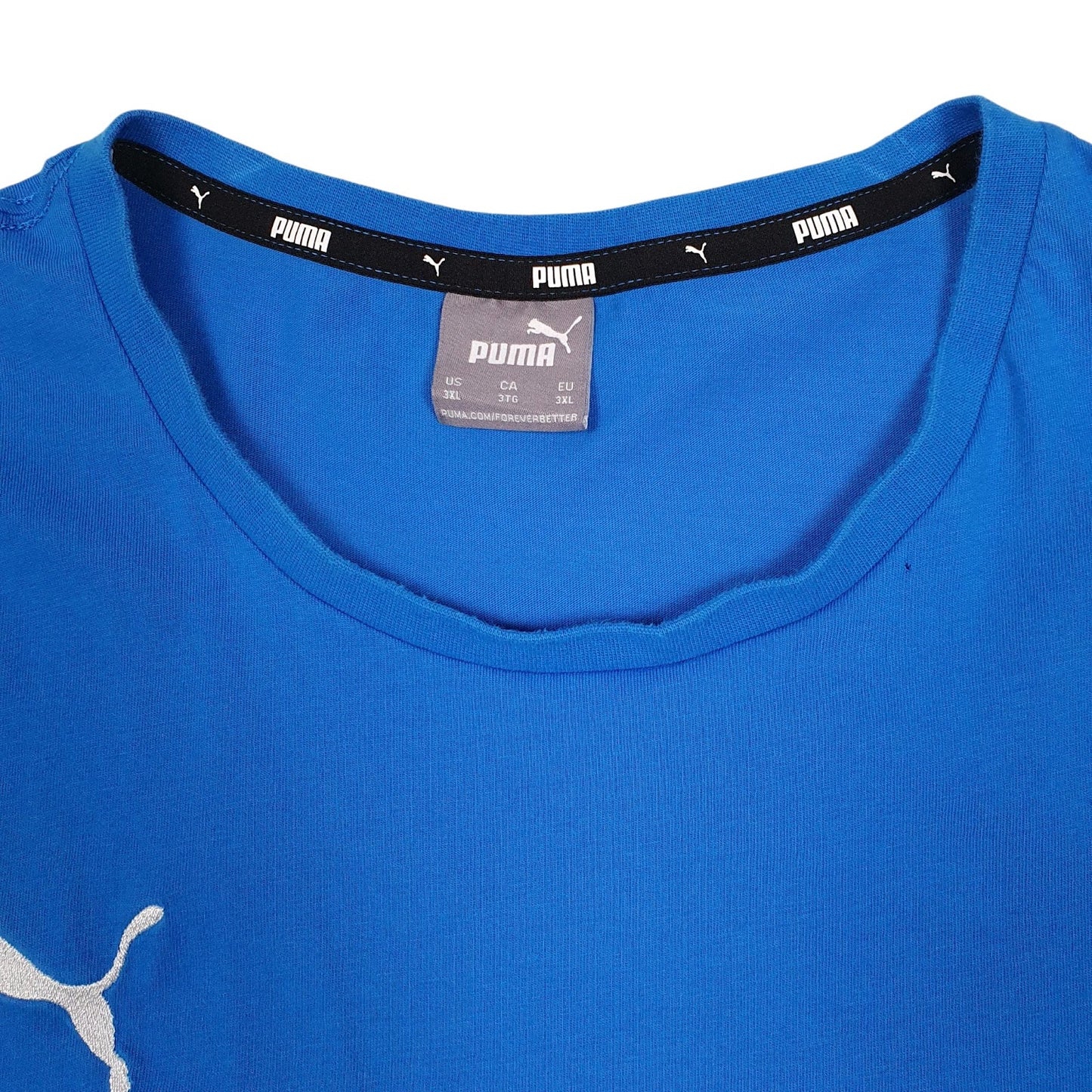 Mens Blue Puma   T Shirt
