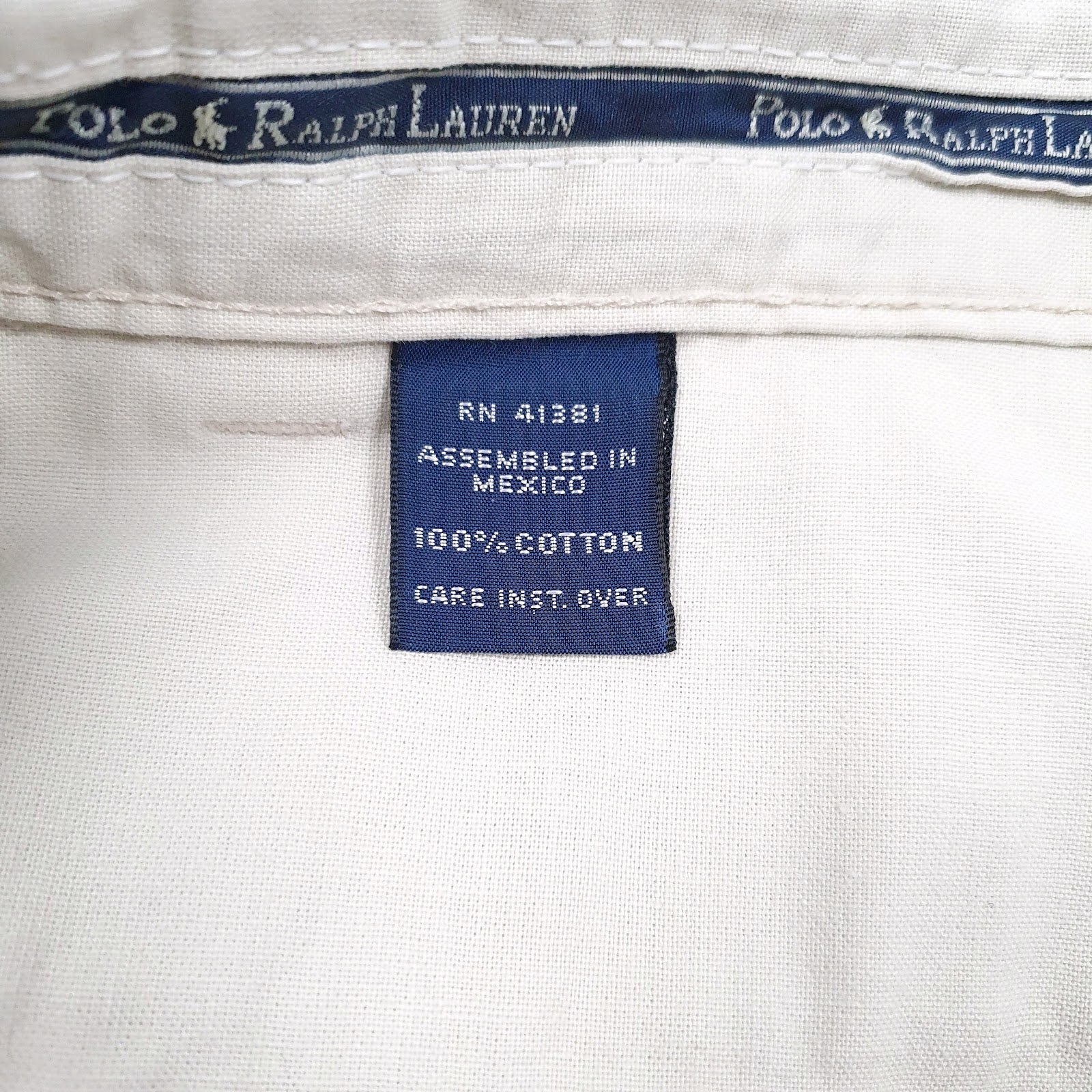 Mens Cream Polo Ralph Lauren Pleated  Trousers