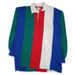 Mens Blue St Johns Bay Rugby Vintage 90s Long Sleeve Polo Shirt