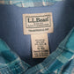 Mens Blue L.L.Bean Linen Mixture  Shirt