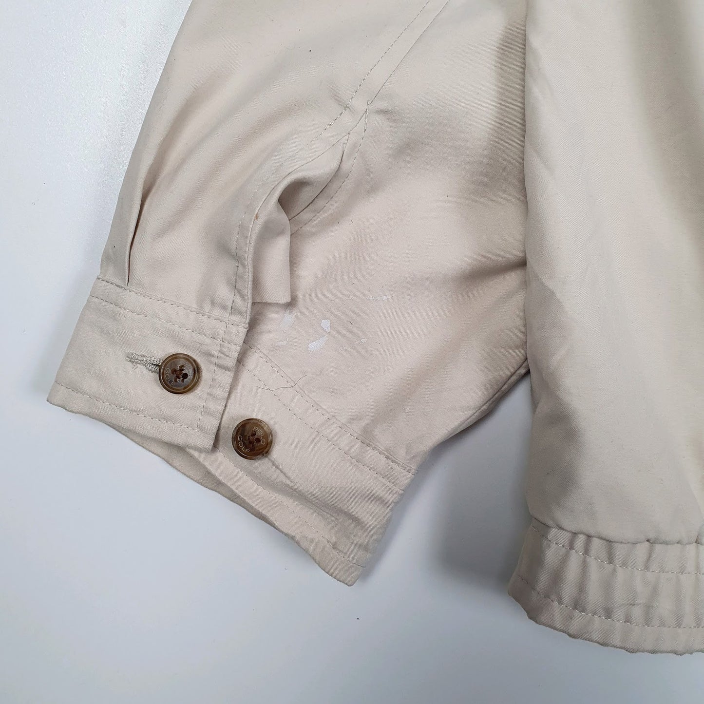 Mens Cream Polo Ralph Lauren Golf Pullover Hoodie Coat