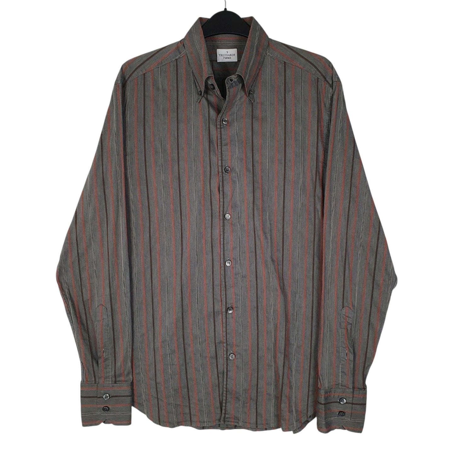 Mens Grey Trussardi  Long Sleeve Shirt