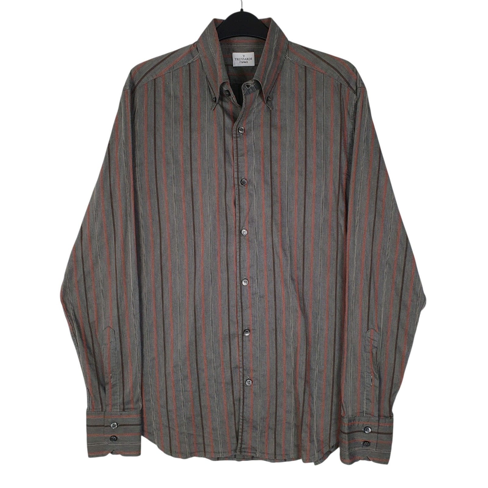 Mens Grey Trussardi  Long Sleeve Shirt