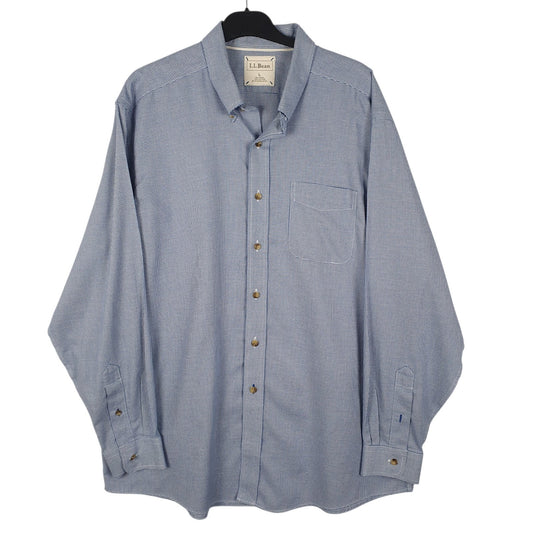 Mens Blue L.L.Bean  Long Sleeve Shirt