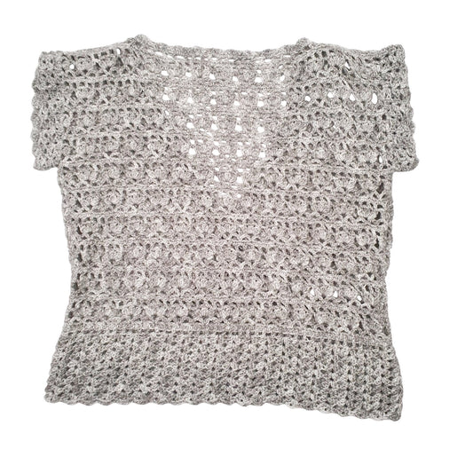 Womens Grey Unbranded Knit V Neck Jumper
