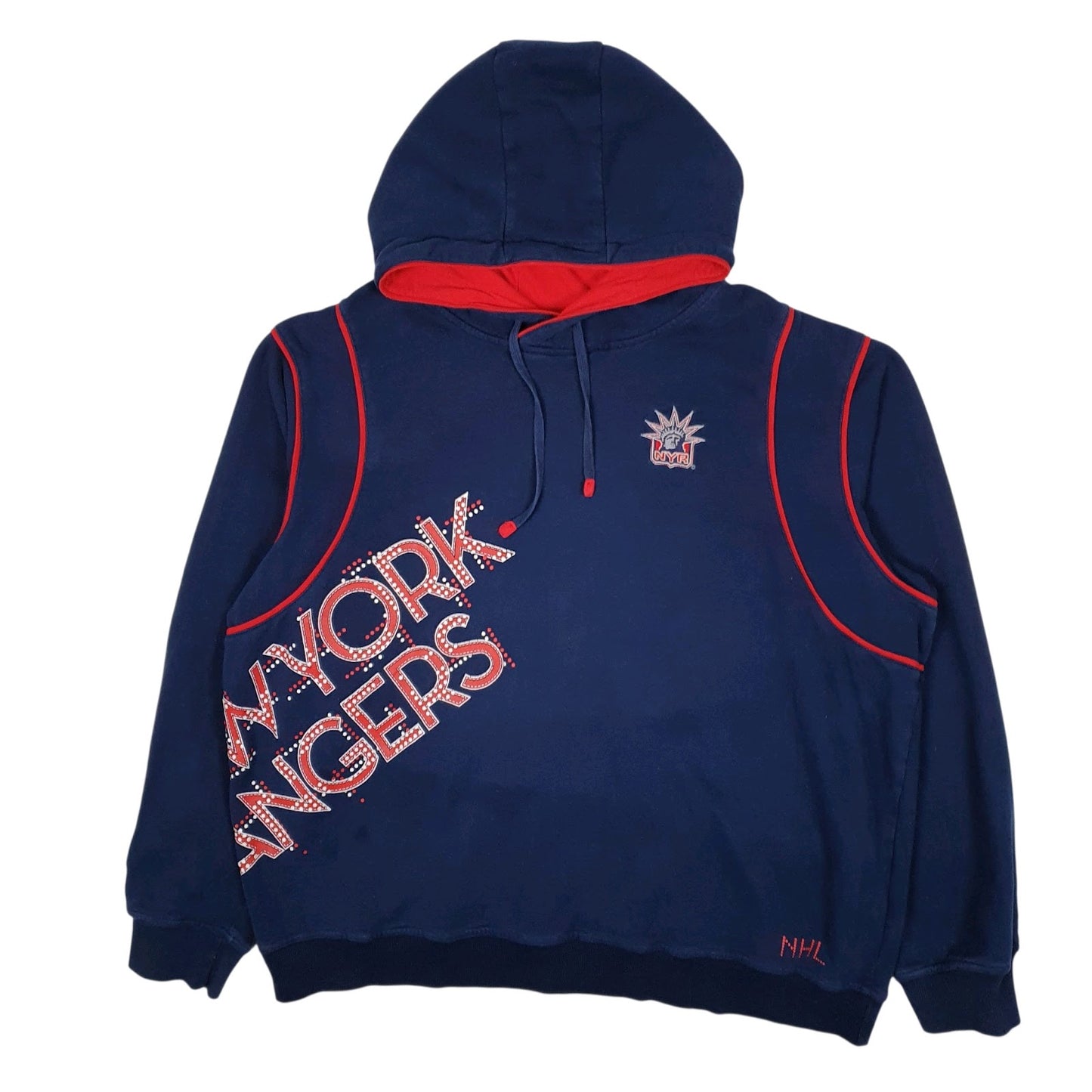 Mens Navy NHL New York Rangers Hoodie Jumper