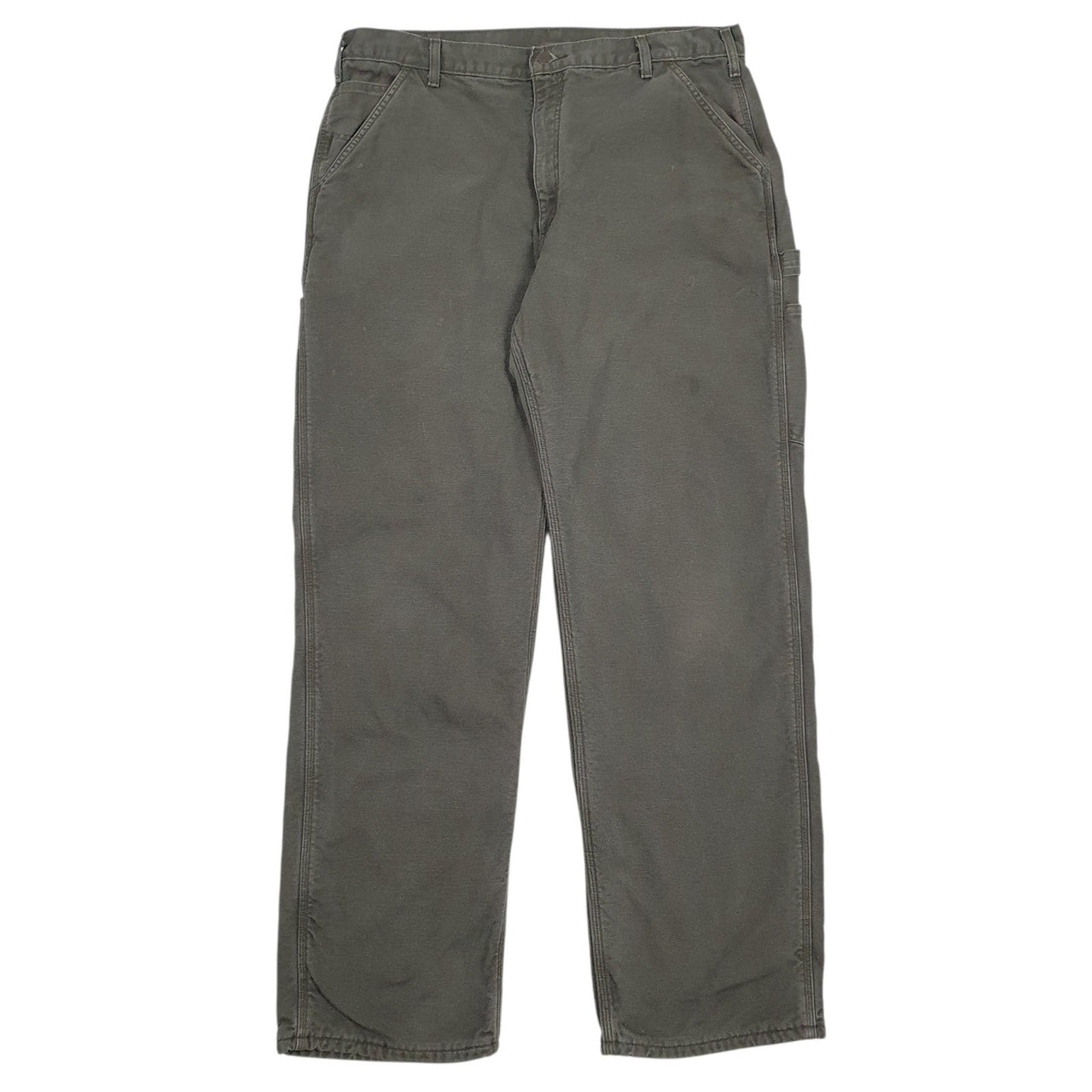 Mens Green Carhartt Blanket Lined Carpenter JeansW38 L35