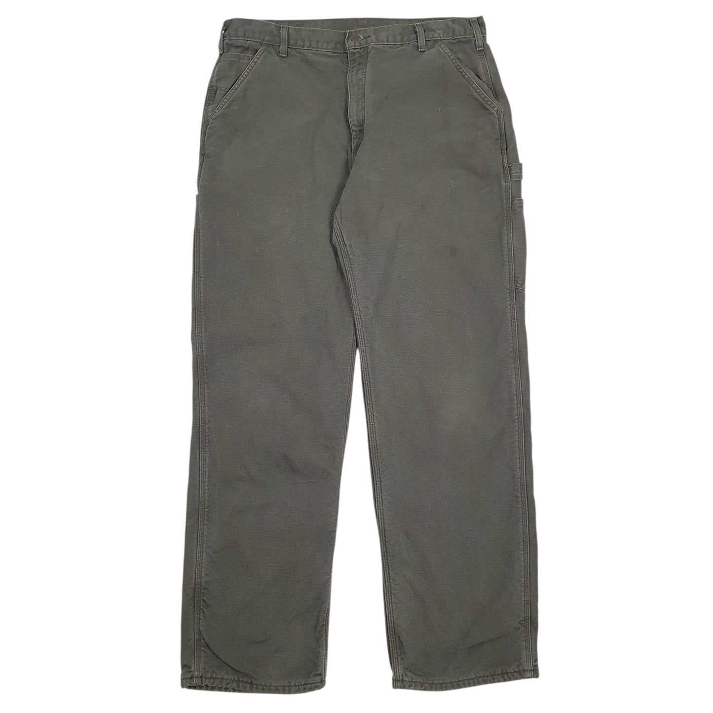 Mens Green Carhartt Blanket Lined Carpenter JeansW38 L35