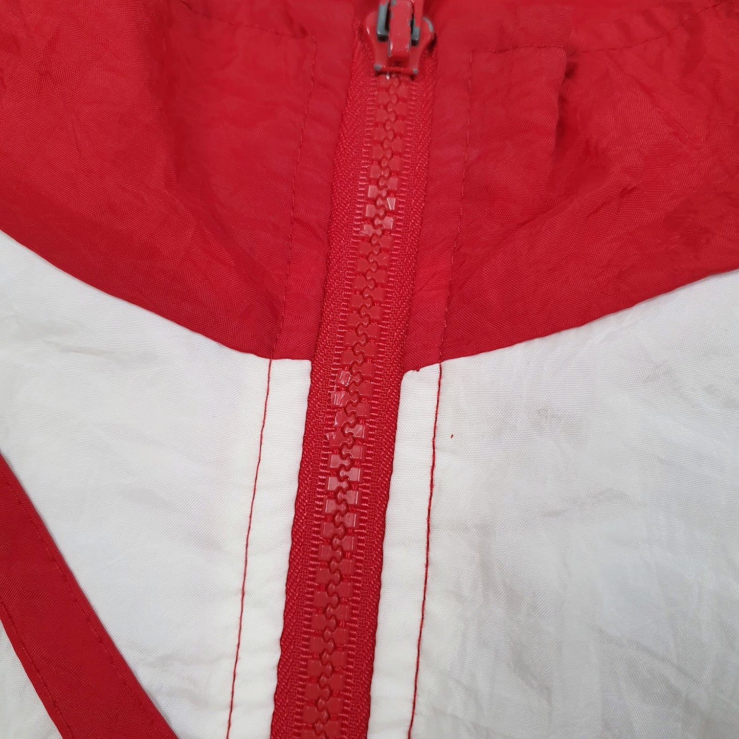 Mens Red Reebok Vintage 90s Boston Lightning  Coat