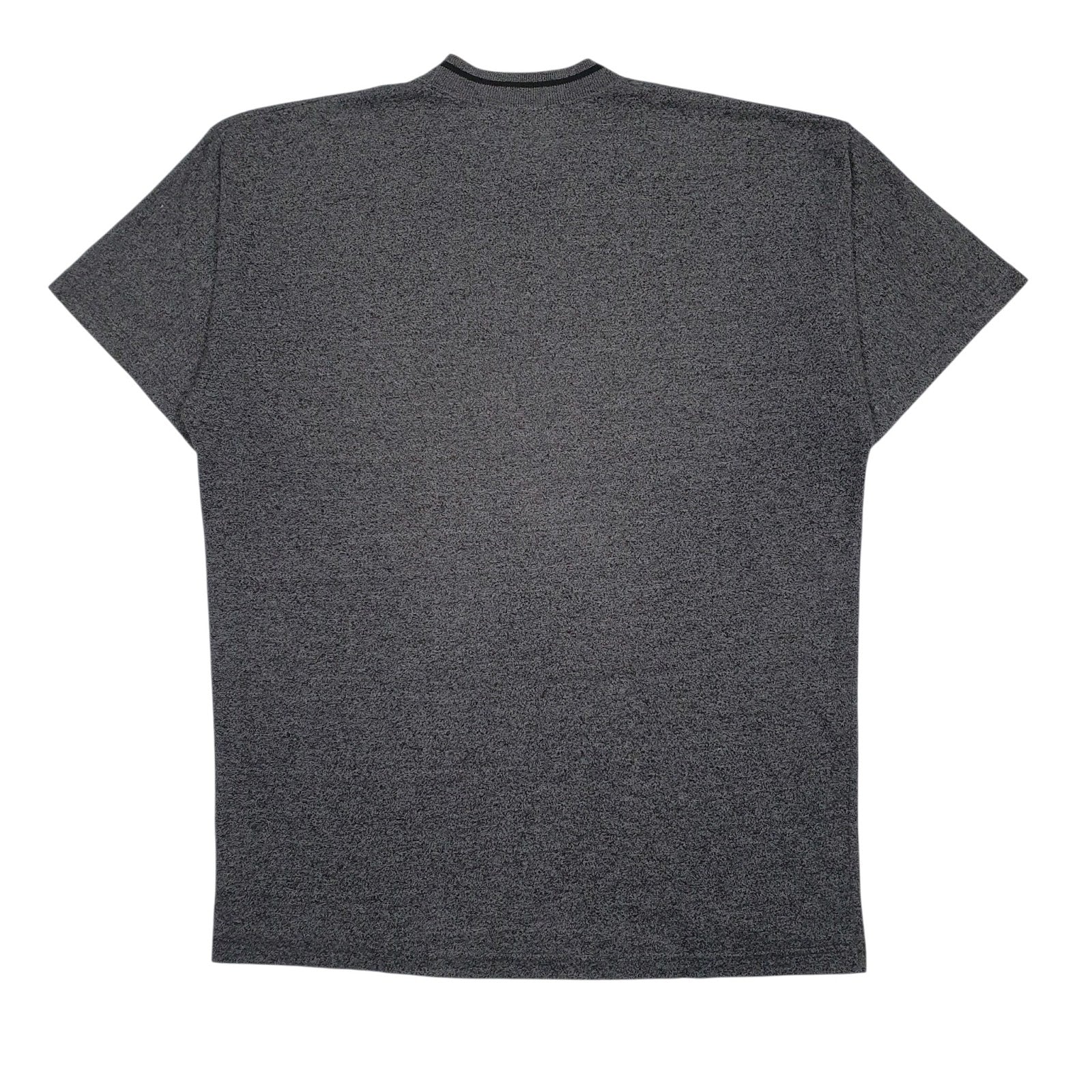 Mens Grey United Cotton Spellout  T Shirt