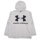 Mens Grey Under Armour Spellout Hoodie Jumper